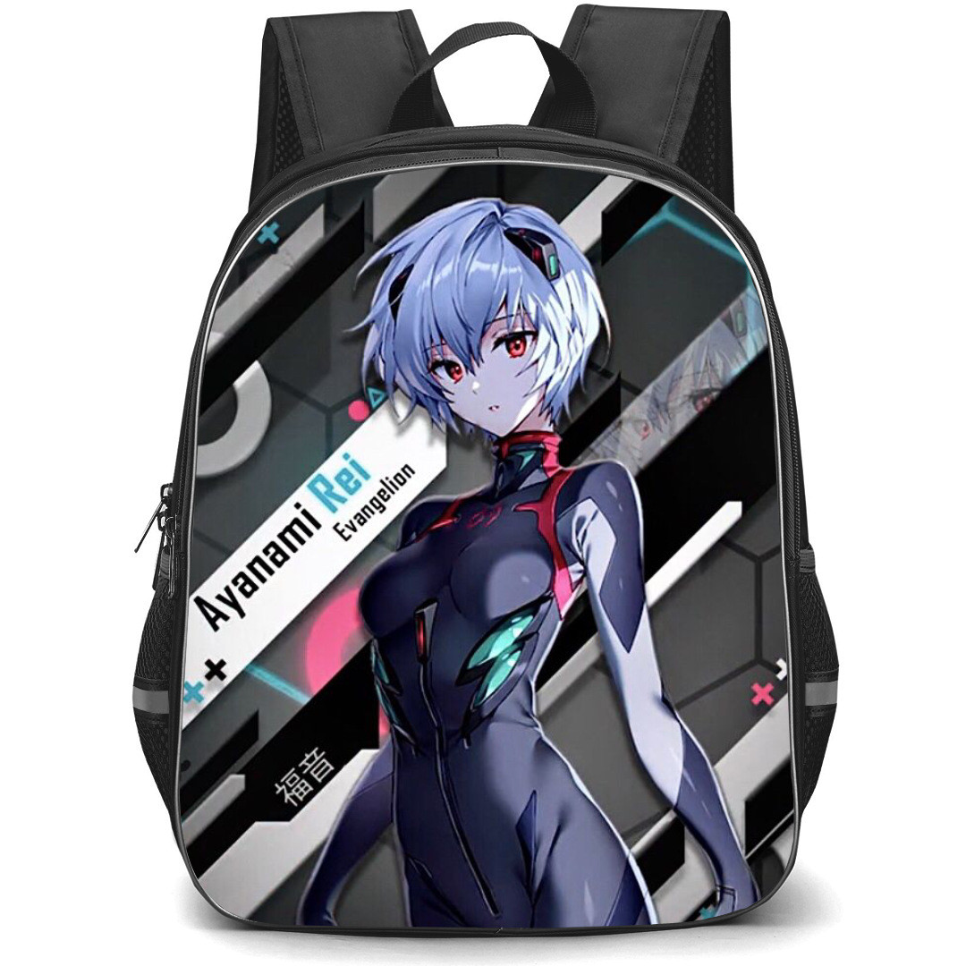 Neon Genesis Evangelion Rei Ayanami Backpack StudentPack - Rei Ayanami Fan Art Anime Illustration Poster