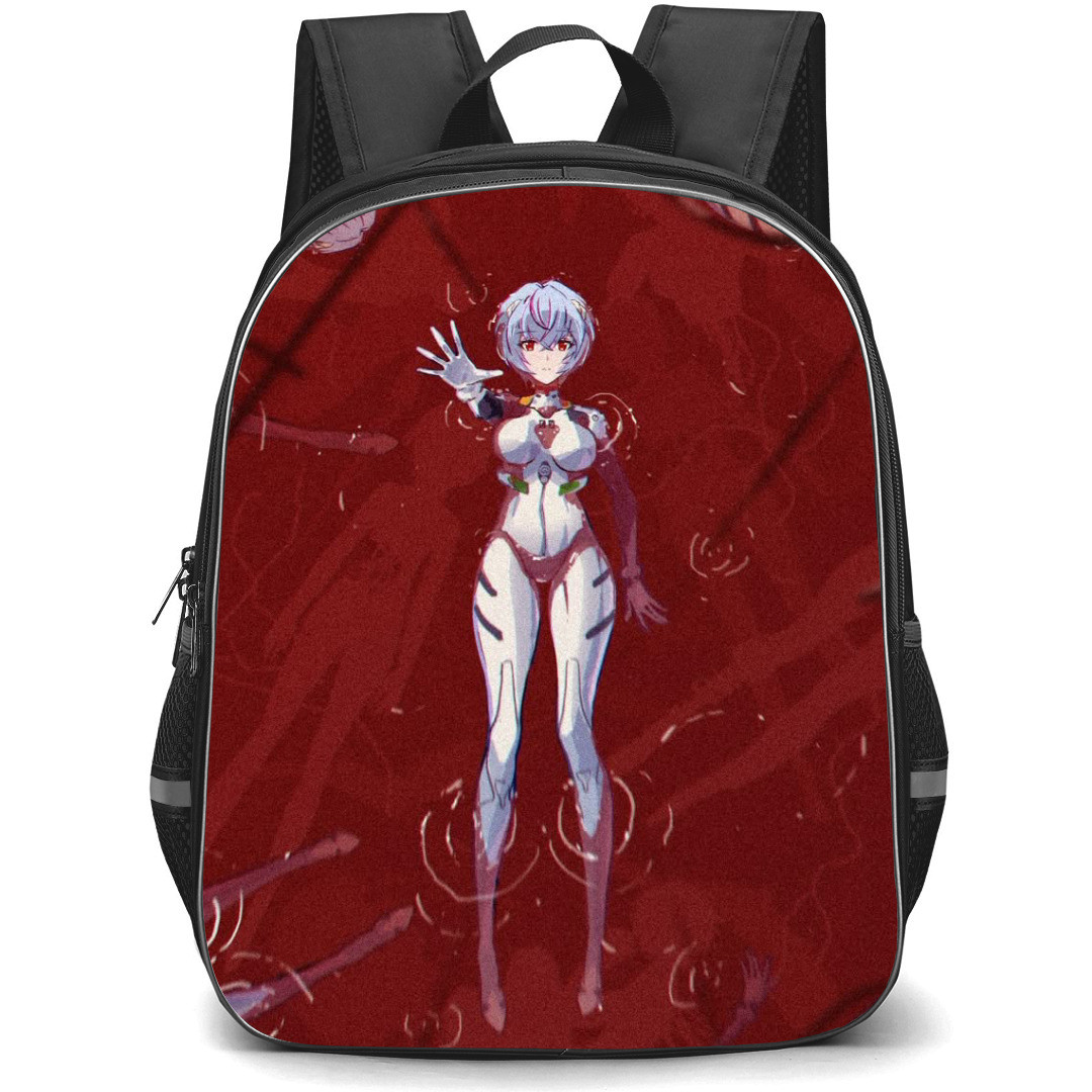 Neon Genesis Evangelion Rei Ayanami Backpack StudentPack - Rei Ayanami Floating On Blood Drawing Poster
