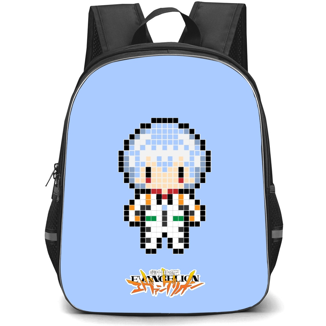 Neon Genesis Evangelion Rei Ayanami Backpack StudentPack - Rei Ayanami Pixal Art Sticker