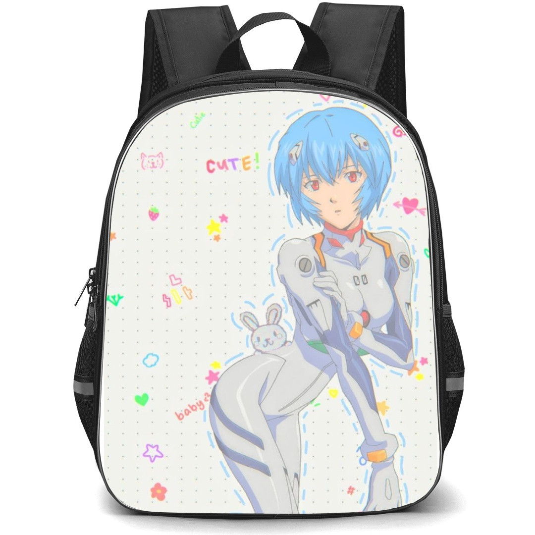 Neon Genesis Evangelion Rei Ayanami Backpack StudentPack - Rei Ayanami Rabbit Portrait