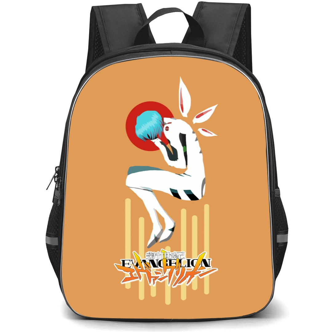 Neon Genesis Evangelion Rei Ayanami Backpack StudentPack - Rei Ayanami Sadless Minimalist