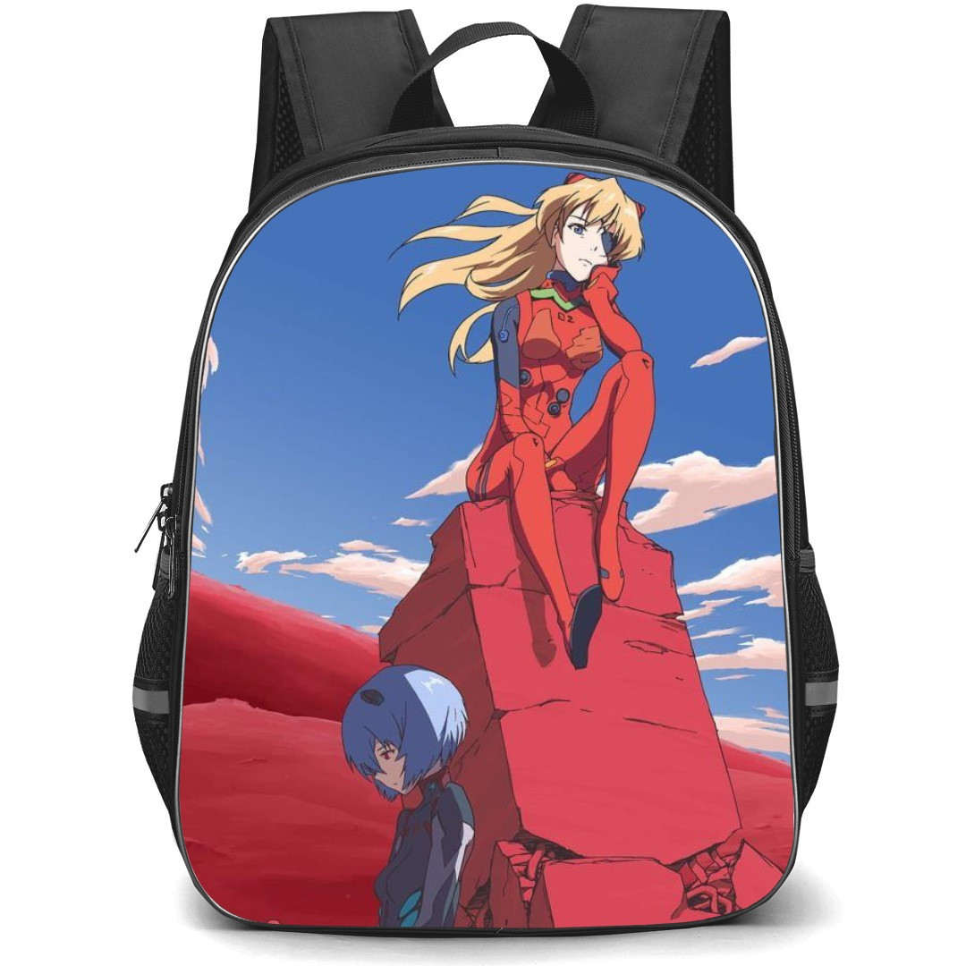 Neon Genesis Evangelion Backpack StudentPack - Rei Ayanami Asuka Langley Illustration