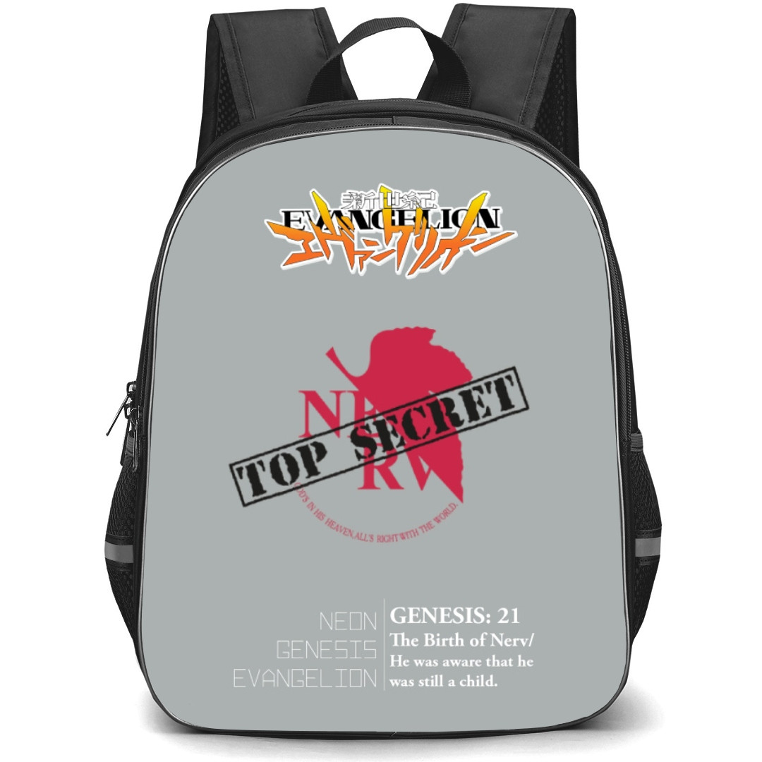 Neon Genesis Evangelion Backpack StudentPack - Top Secret NERV Poster Art