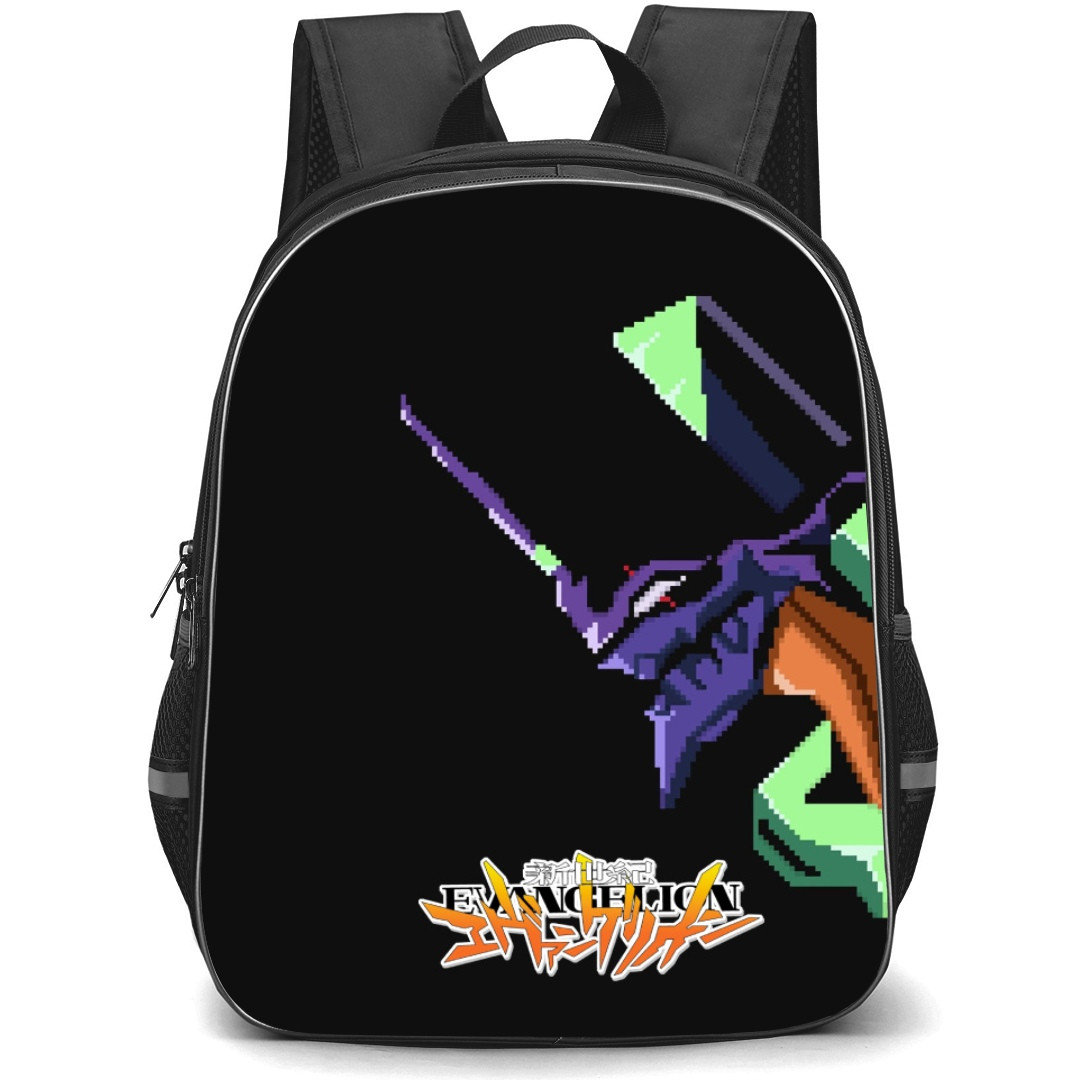 Neon Genesis Evangelion Unit 01 Backpack StudentPack - Evangelion Unit 01 Avatar Pixal Art