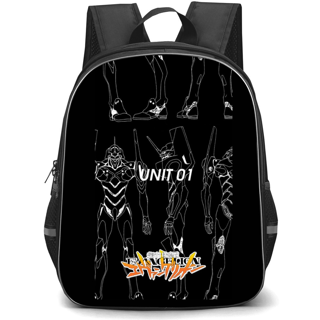 Neon Genesis Evangelion Unit 01 Backpack StudentPack - Evangelion Unit 01 Design Drawing