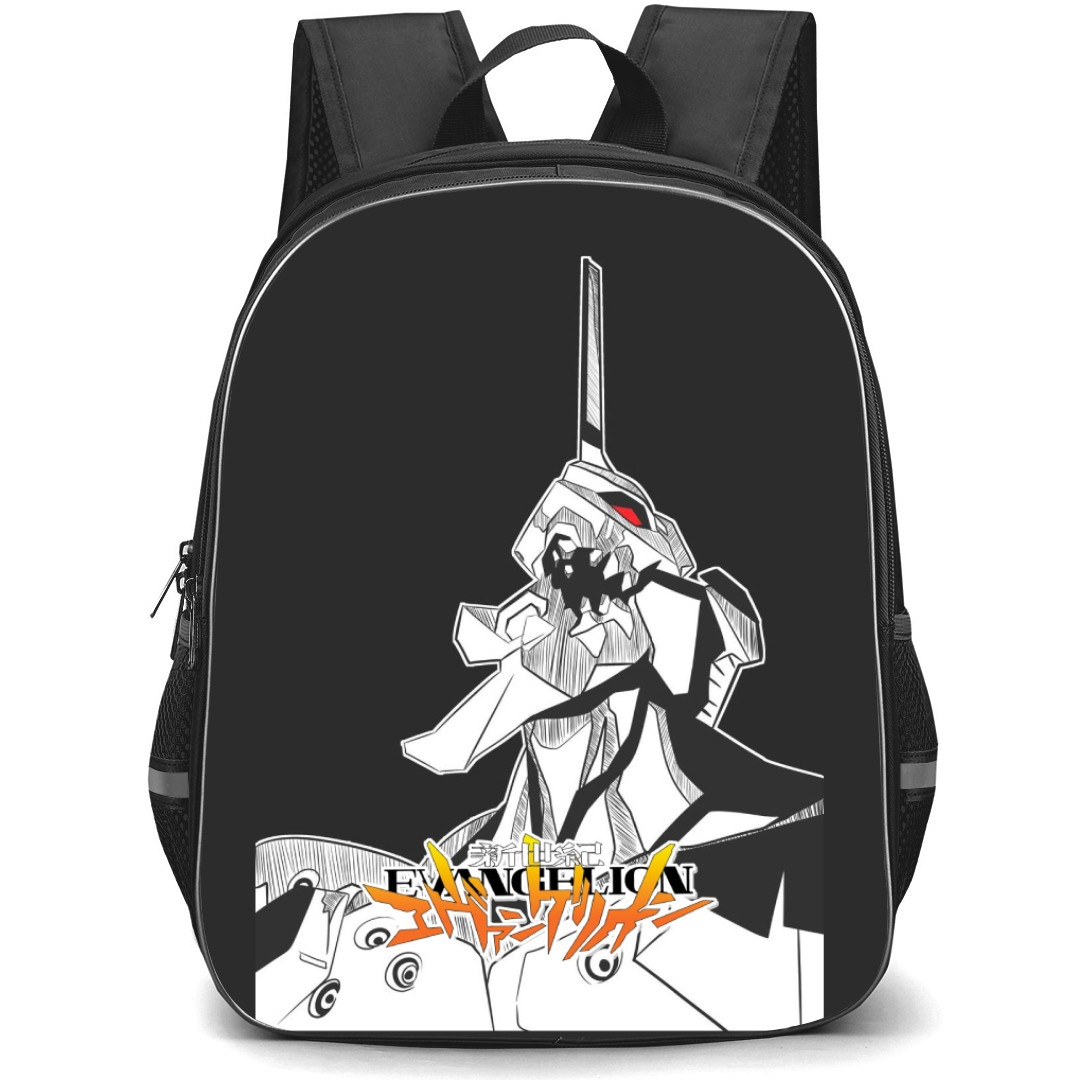 Neon Genesis Evangelion Unit 01 Backpack StudentPack - Evangelion Unit 01 Grayscale Comic Art