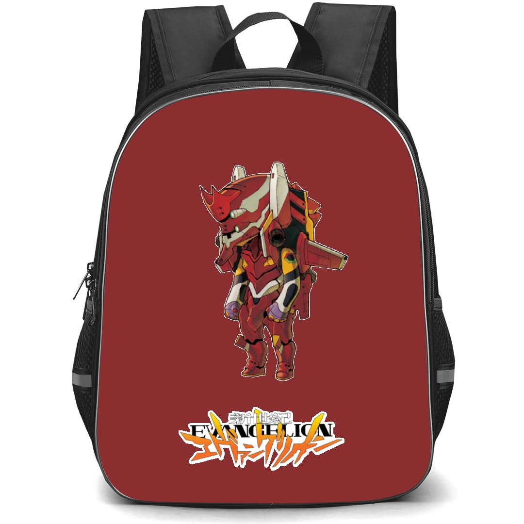 Neon Genesis Evangelion Unit 02 Backpack StudentPack - Evangelion Unit 02 Portrait Chibi Art Sticker