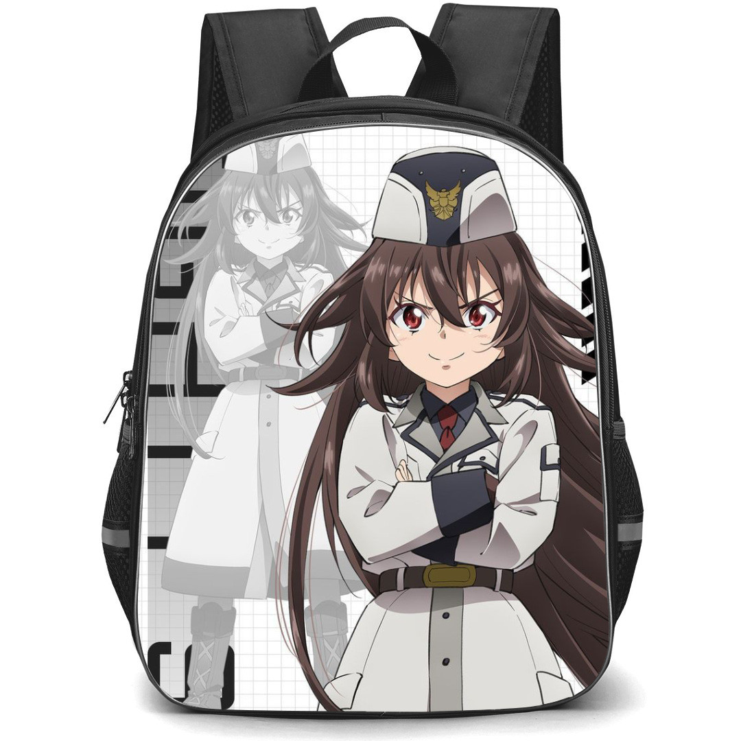 86 Eighty Six Frederica Rosenfort Backpack StudentPack - Frederica Rosenfort Standing Manga Drawing Art Poster