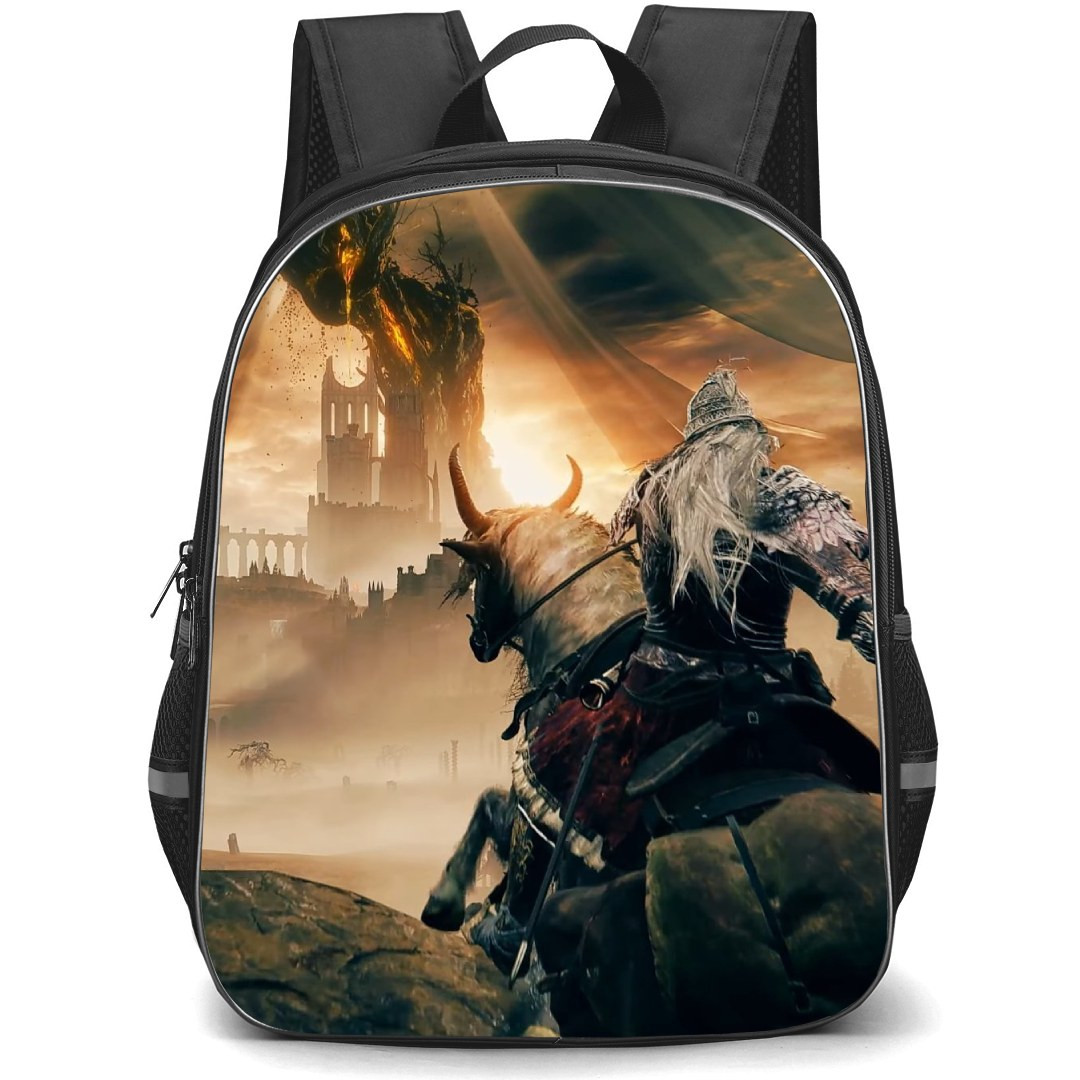 Elder Ring Shadow Of The Erdtree Backpack StudentPack - Player Going To Erdtree Illustration
