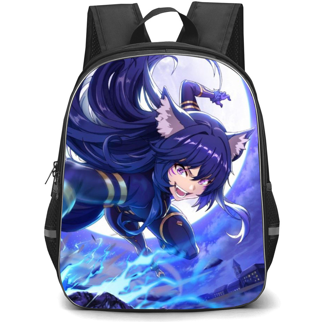 The Eminence In Shadow Delta Backpack StudentPack - Delta In Action Posture Anime Art Poster