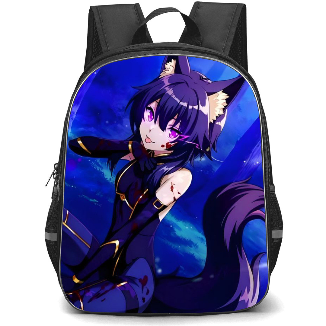 The Eminence In Shadow Delta Backpack StudentPack - Delta Anime Diamond Art On Blue Background