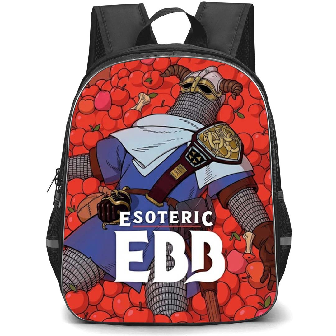 Esoteric Ebb Backpack School Bag StudentPack - Esoteric Ebb Knight Apple Poster