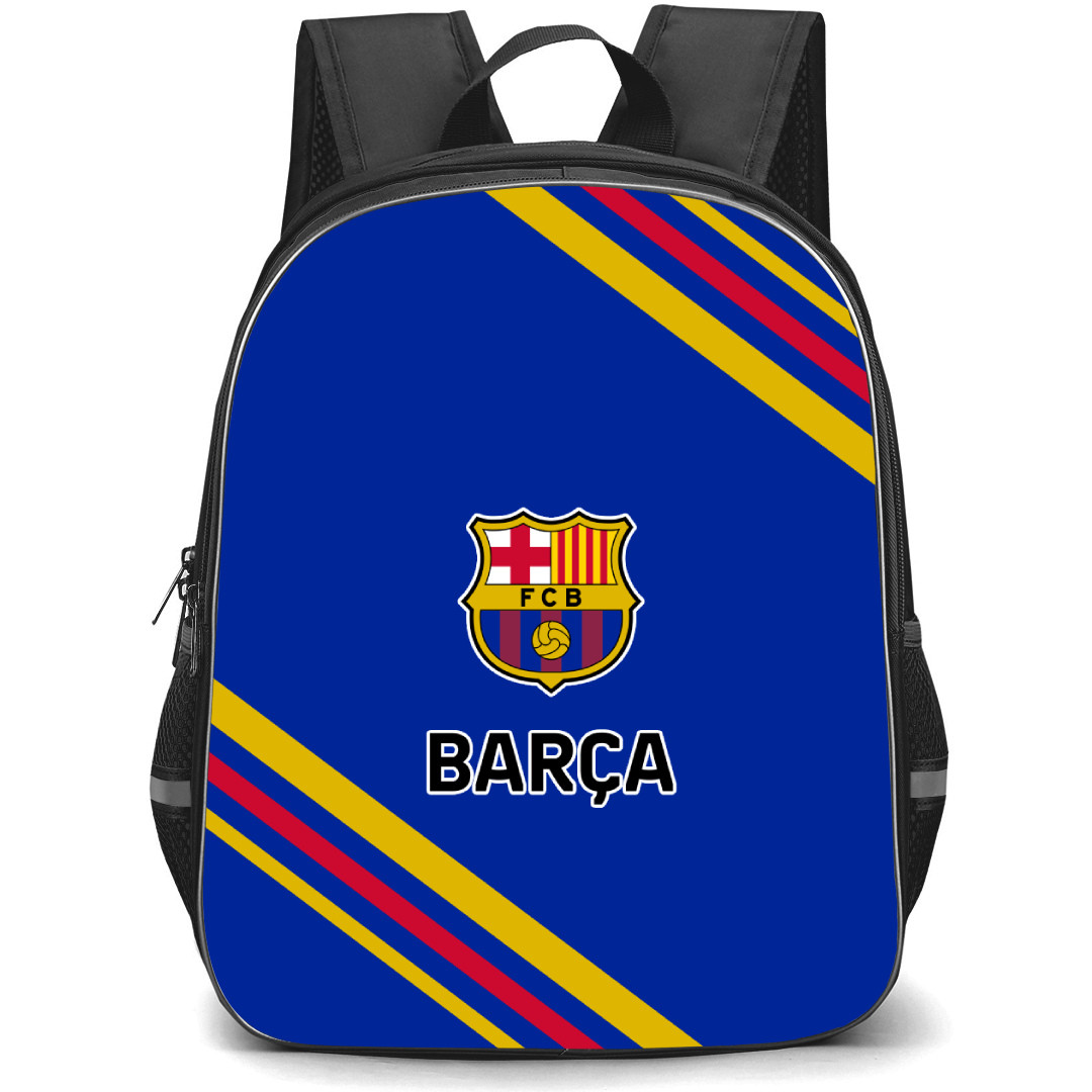 FC Barcelona Basquet Backpack School Bag StudentPack - Large Logo With Stripe