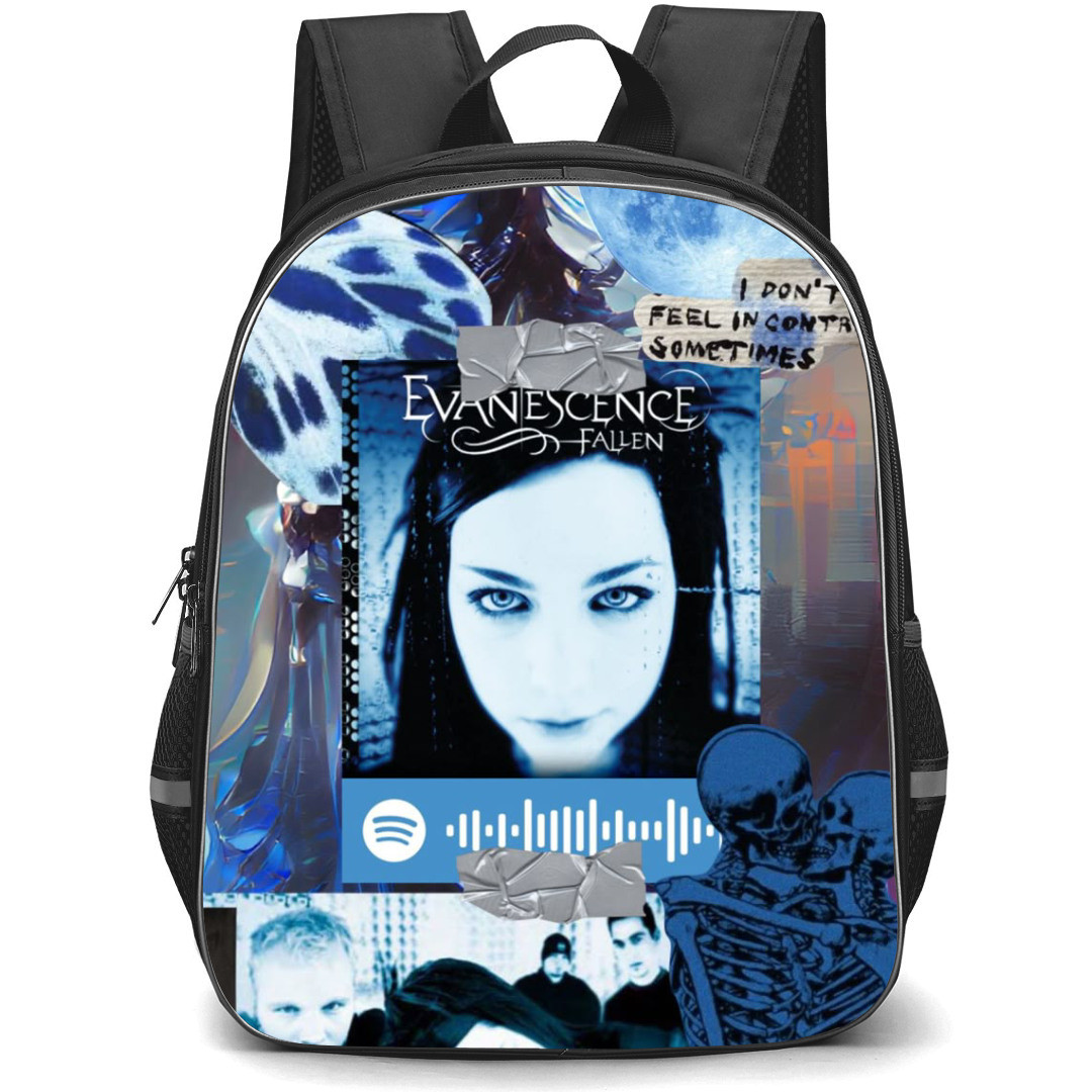 Evanescence Backpack StudentPack - I Dont Feel In Control Sometimes Quote Collage