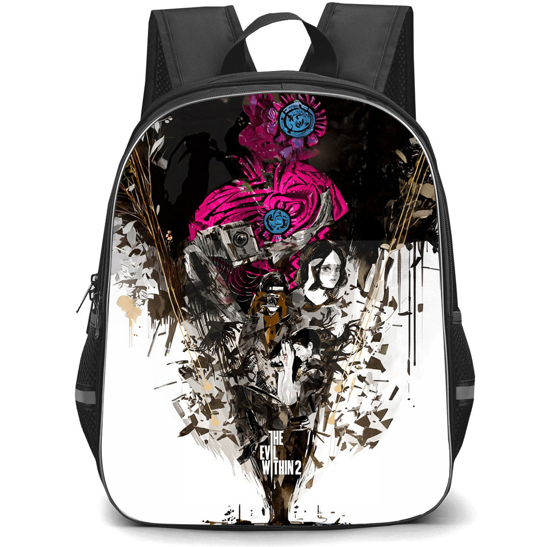 The Evil Within Backpack School Bag StudentPack - The Evil Within 2 Camera Sketch Art Poster