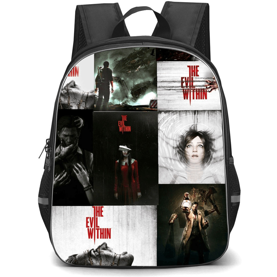The Evil Within Backpack School Bag StudentPack - The Evil Within Horror Collage Poster