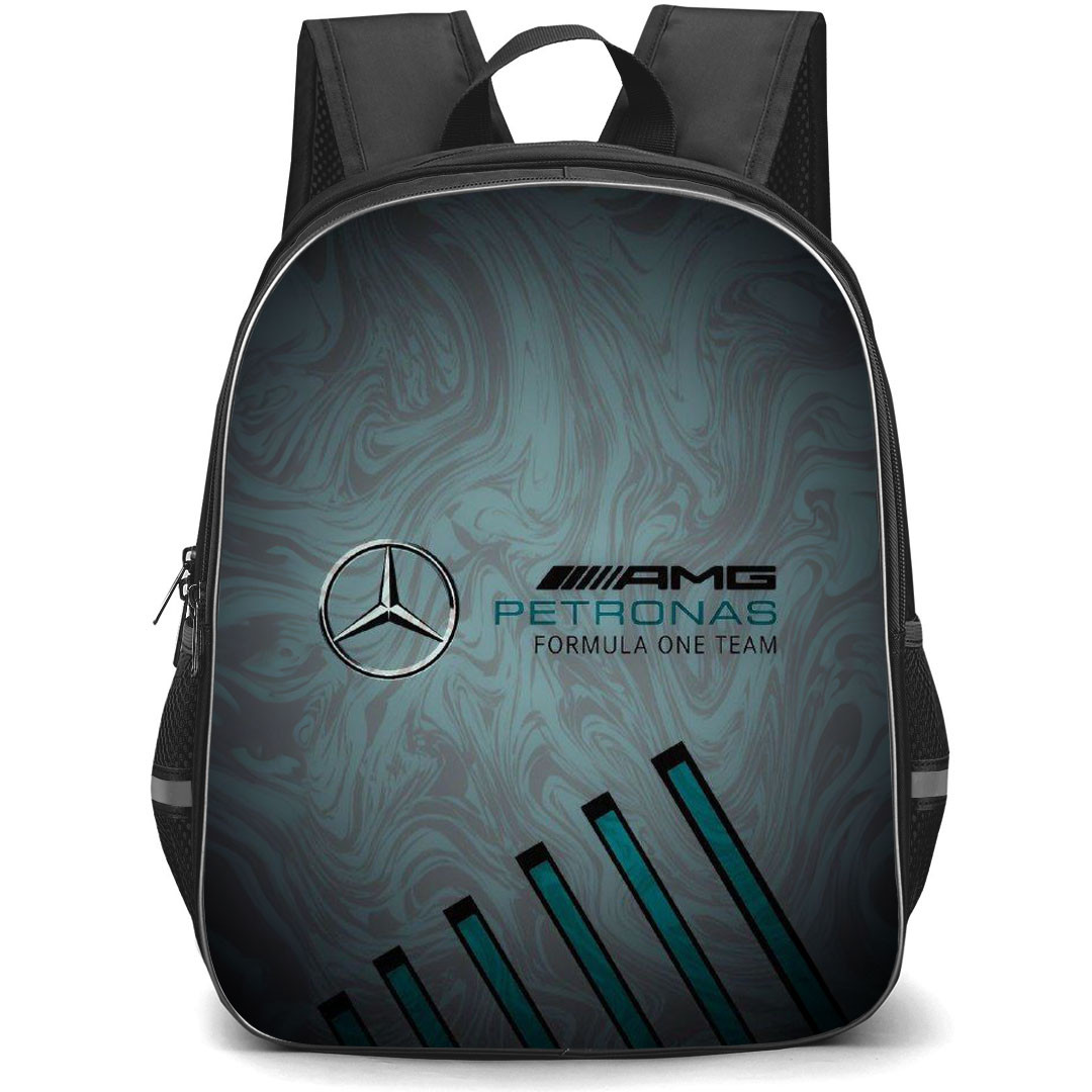 F1 Formula One Mercedes Benz Backpack StudentPack - Mercedes Benz AMG Petronas F1 Team Dark Background Poster