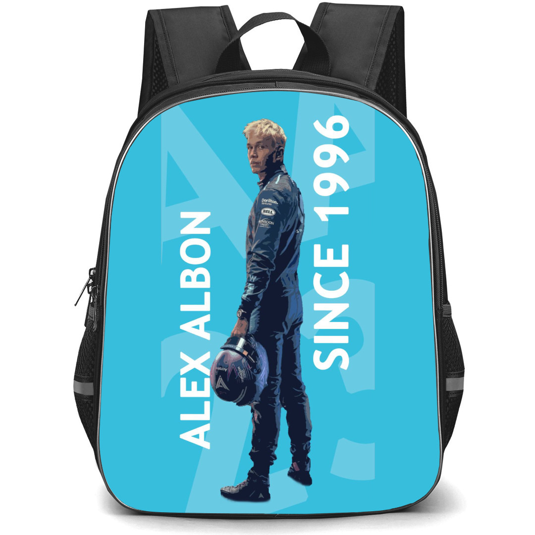 F1 Formula One Alexander Albon Backpack StudentPack - Back Side Pose Poster