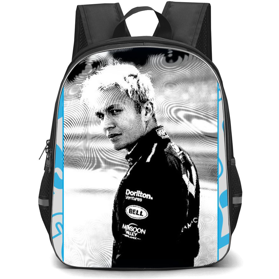 F1 Formula One Alexander Albon Backpack StudentPack - Retro Frame Numbers Background