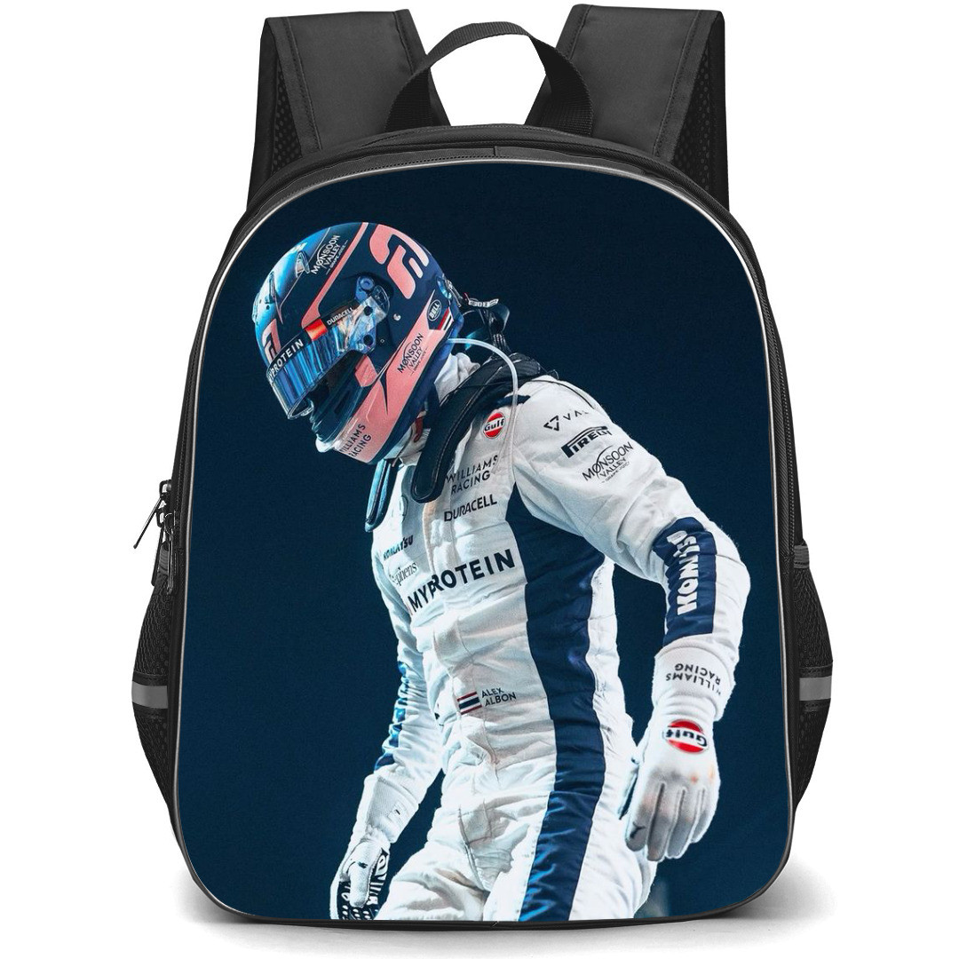 F1 Formula One Alexander Albon Backpack StudentPack - Side Minimalist Portrait