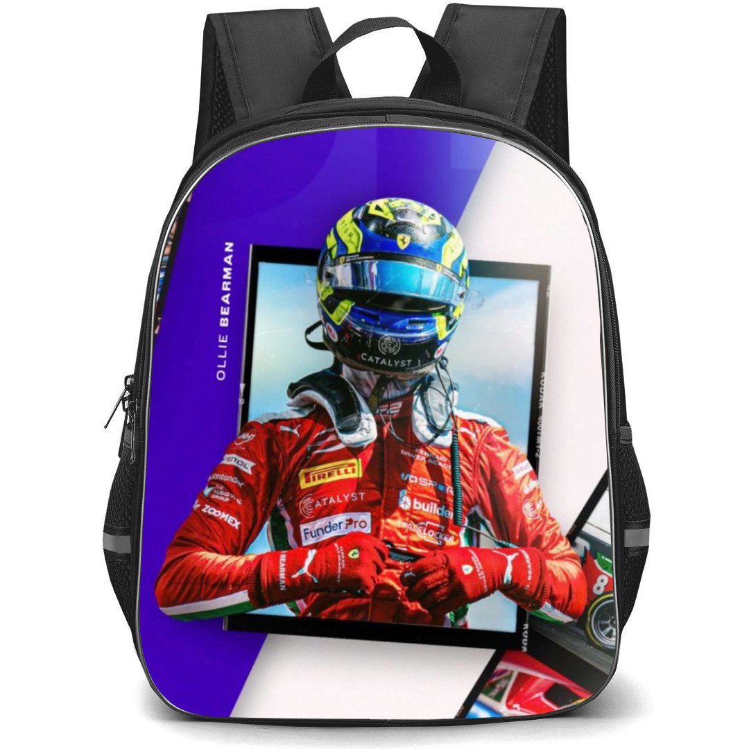 F1 Formula One Oliver Bearman Backpack StudentPack - Film Frame Poster