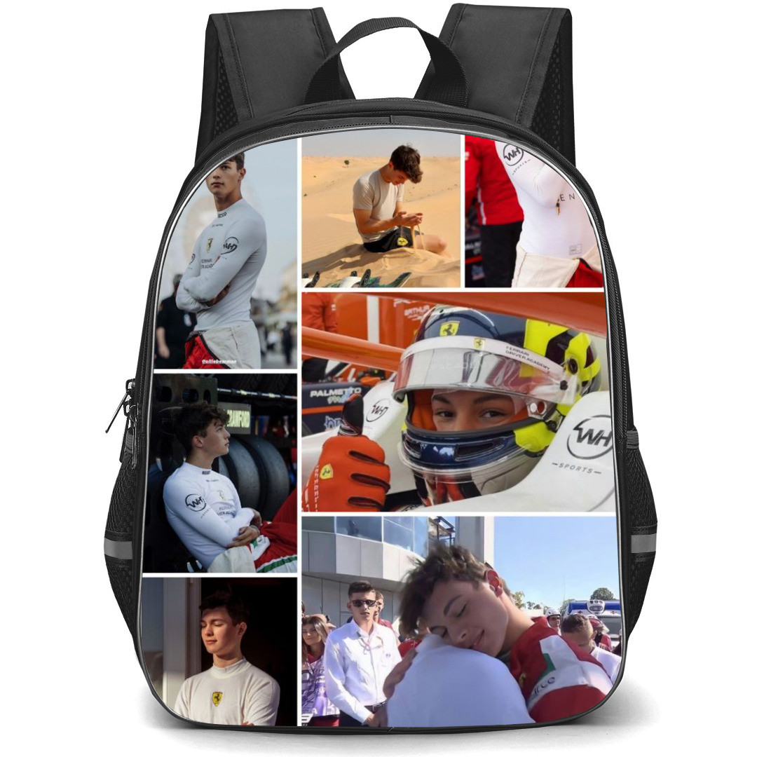 F1 Formula One Oliver Bearman Backpack StudentPack - Photo Frame Collage