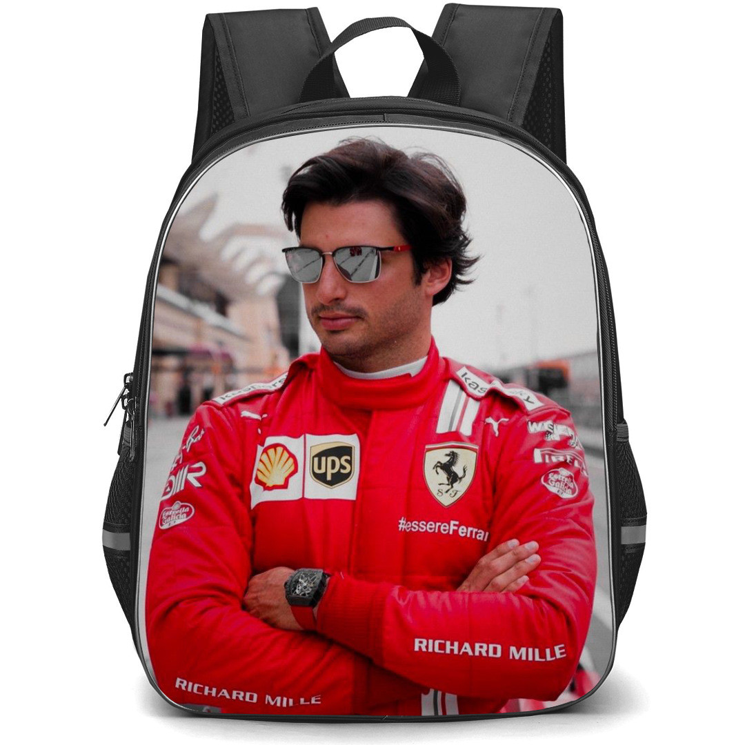 F1 Formula One Carlos Sainz Backpack StudentPack - Crossed Arms Portrait