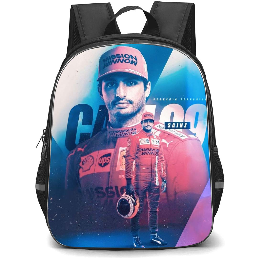 F1 Formula One Carlos Sainz Backpack StudentPack - Carlos Sainz Portrait Poster