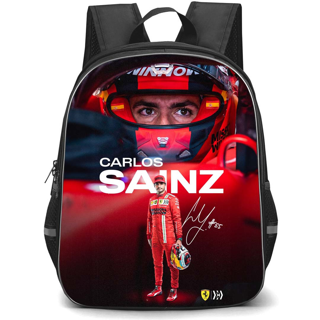 F1 Formula One Carlos Sainz Backpack StudentPack - Carlos Sainz Standing Poster