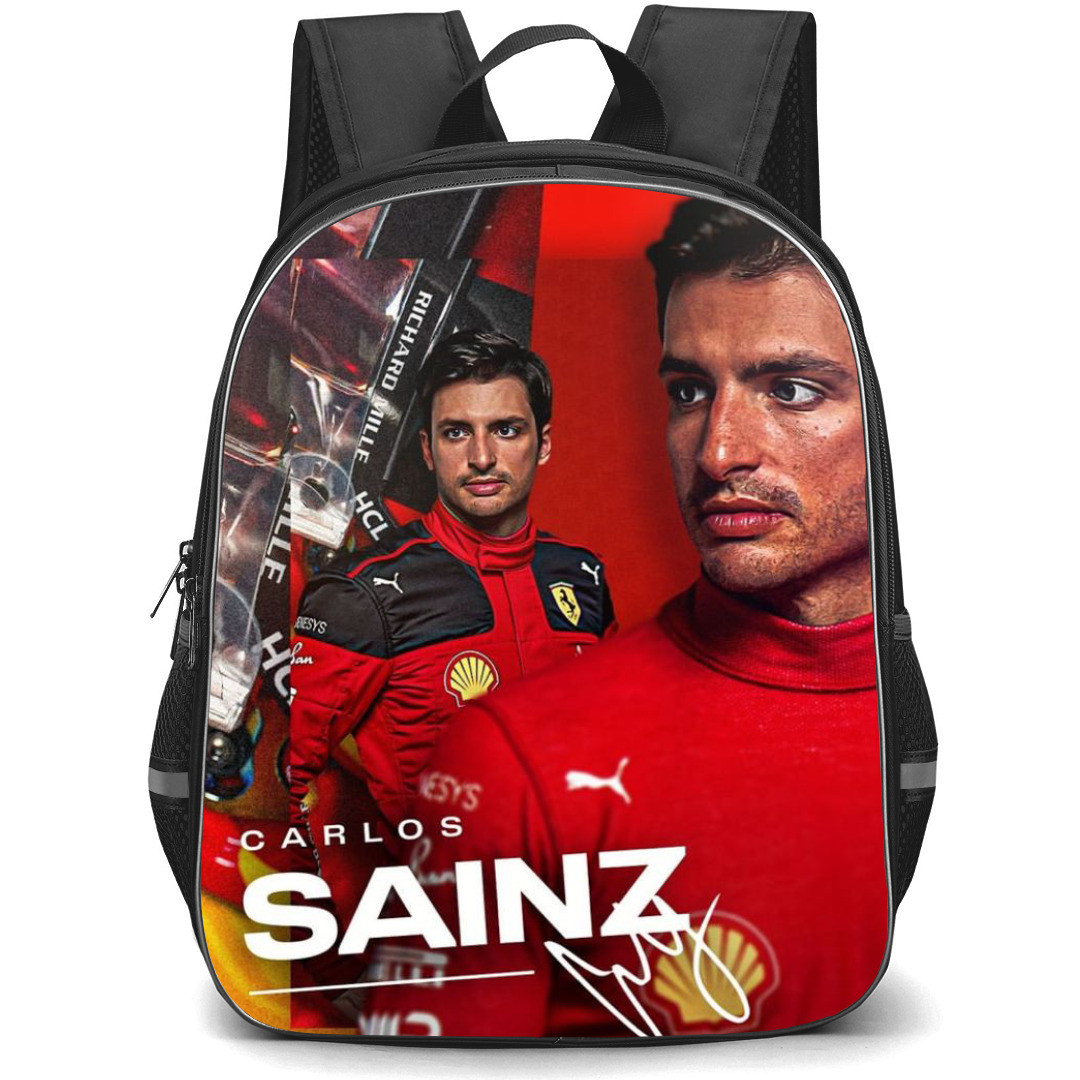 F1 Formula One Carlos Sainz Backpack StudentPack - With Signed Poster