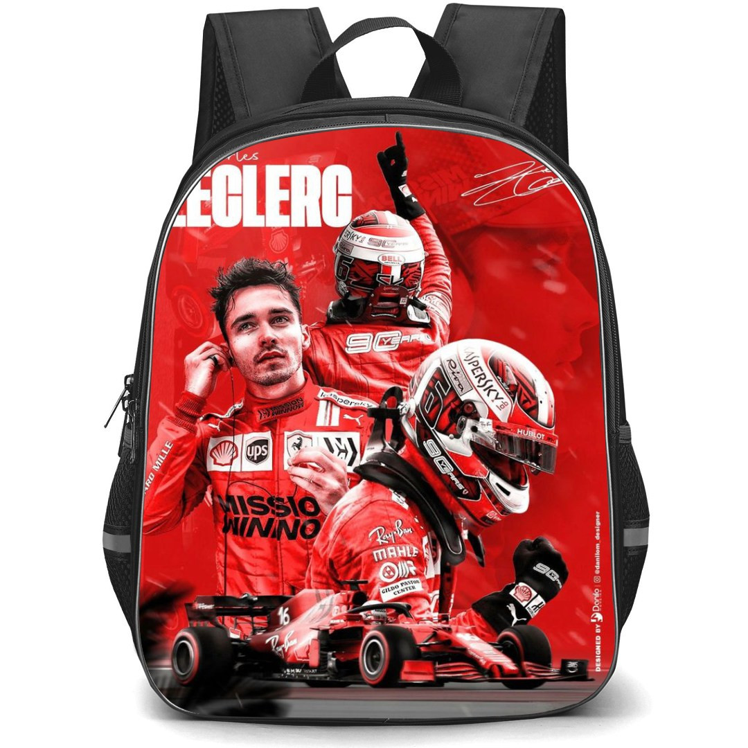 F1 Formula One Charles Leclerc Backpack StudentPack - Plastic Overlay Poster