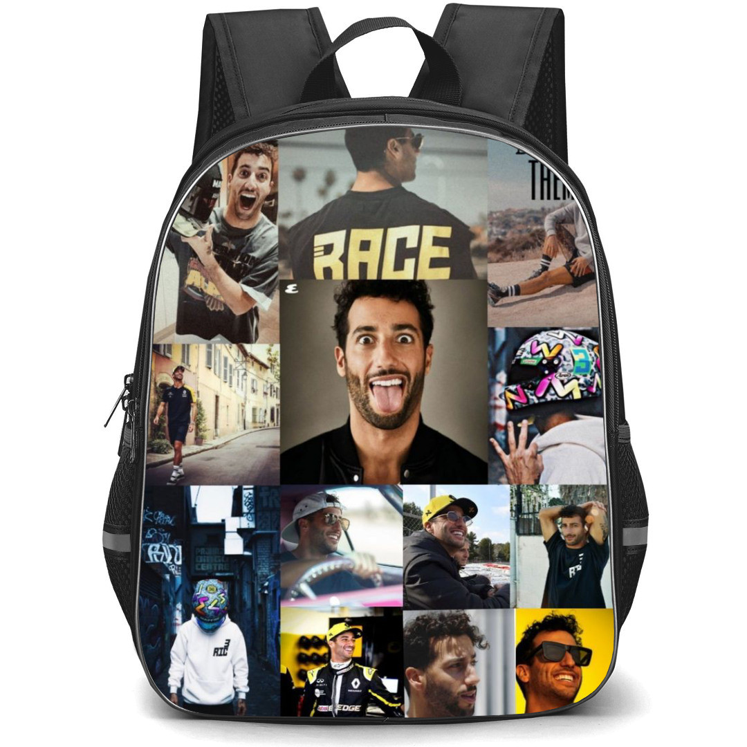 F1 Formula One Daniel Ricciardo Backpack StudentPack - Fun Moments Collage