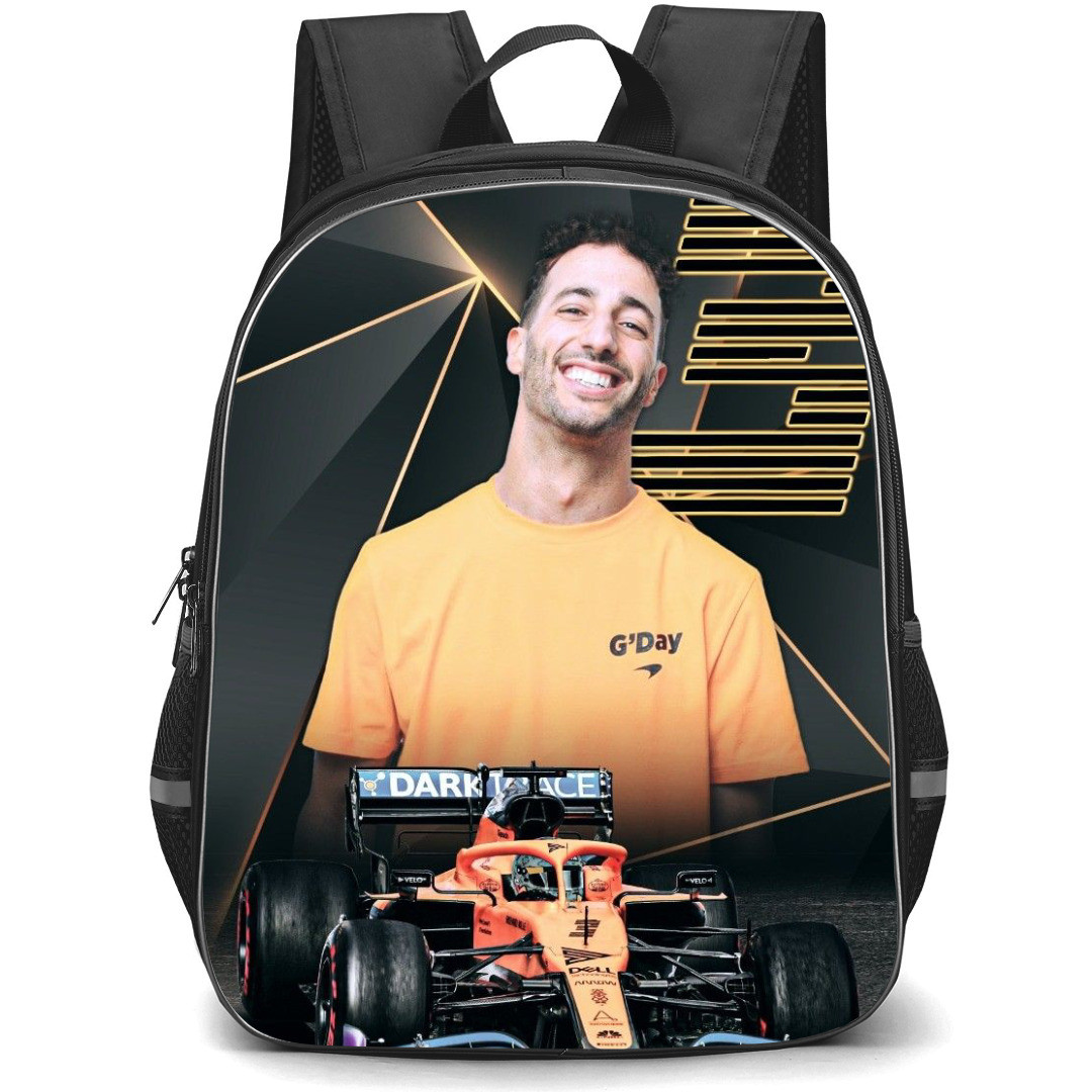 F1 Formula One Daniel Ricciardo Backpack StudentPack - Geometric Pattern Background