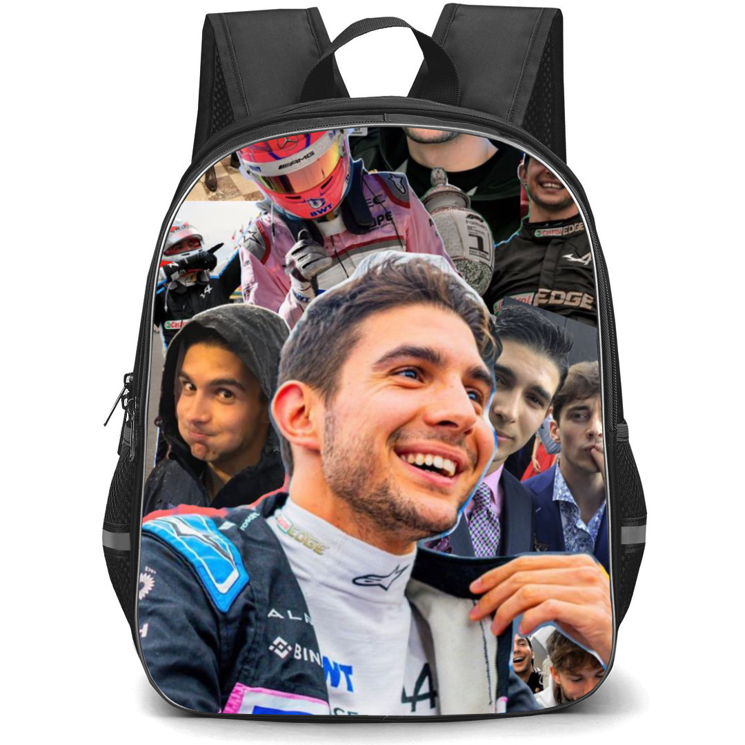 F1 Formula One Esteban Ocon Backpack StudentPack - Fun Moments Collage