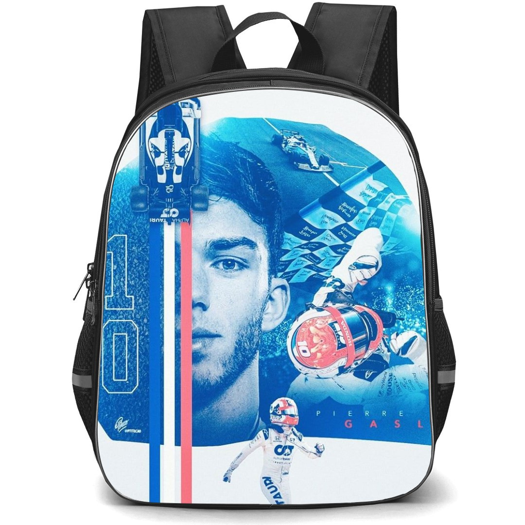 F1 Formula One Pierre Gasly Backpack StudentPack - Aesthetic Design Poster