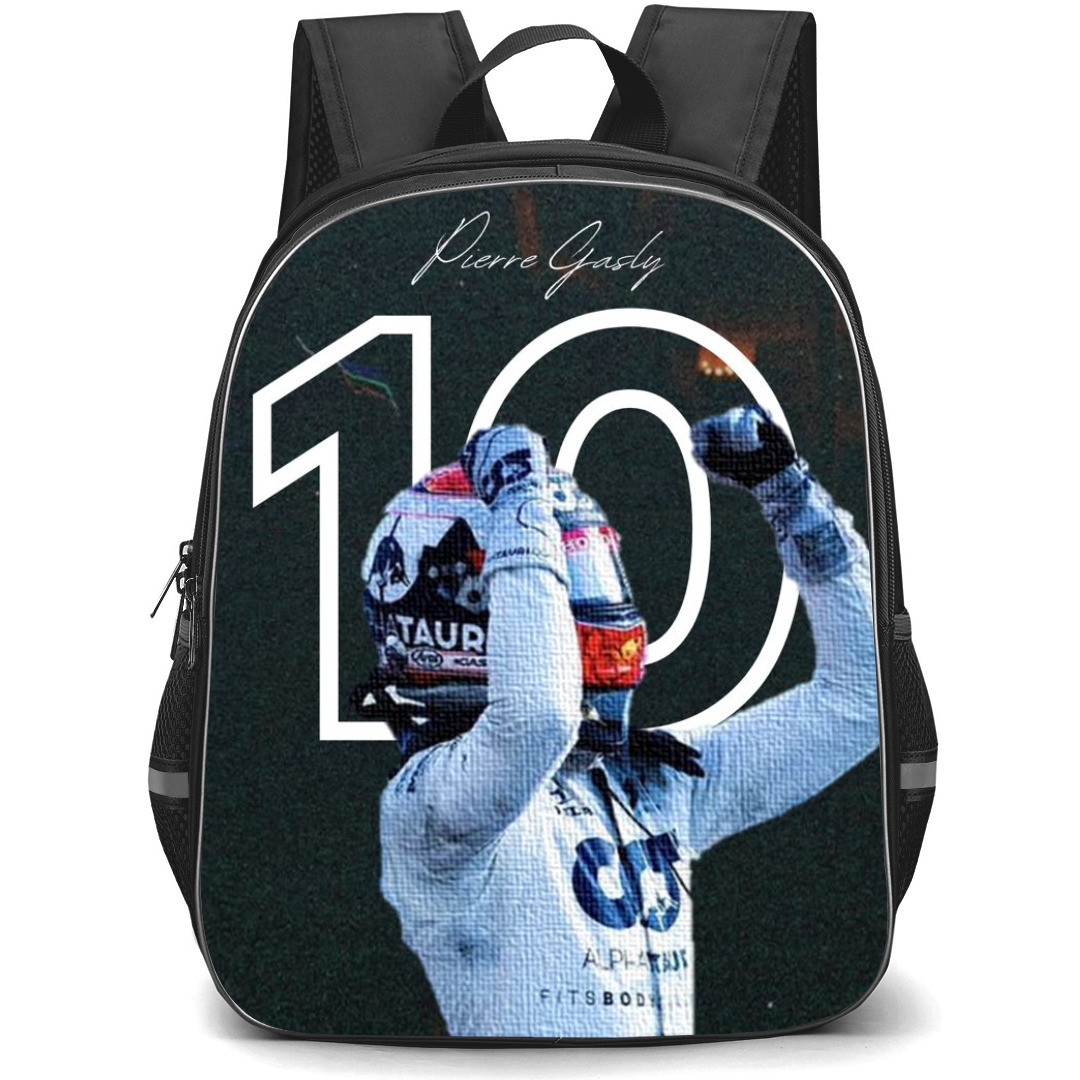 F1 Formula One Pierre Gasly Backpack StudentPack - Retro Film Poster