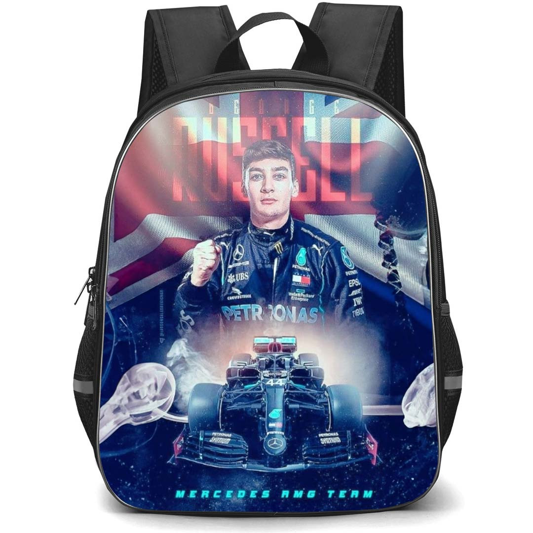 F1 Formula One George Russell Backpack StudentPack - George Russell Mercedes RMG Team Portrait