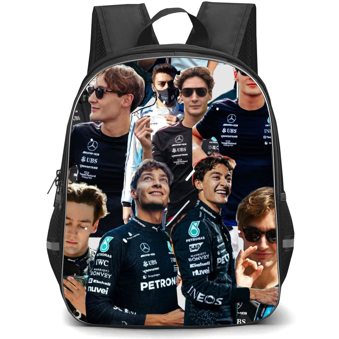 F1 Formula One George Russell Backpack StudentPack - Portraits Collage