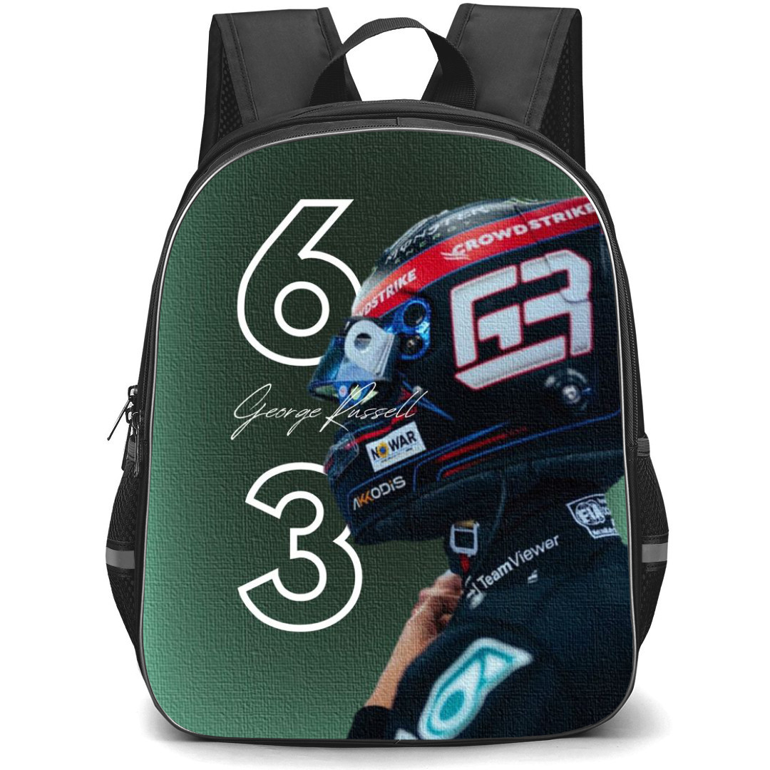F1 Formula One George Russell Backpack StudentPack - Side Pose Portrait