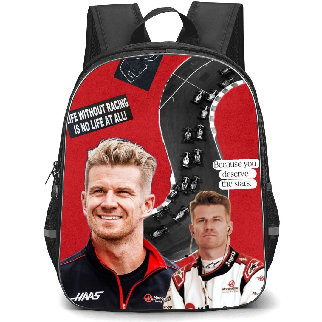 F1 Formula One Nico Hulkenberg Backpack StudentPack - Quotes Collage Poster