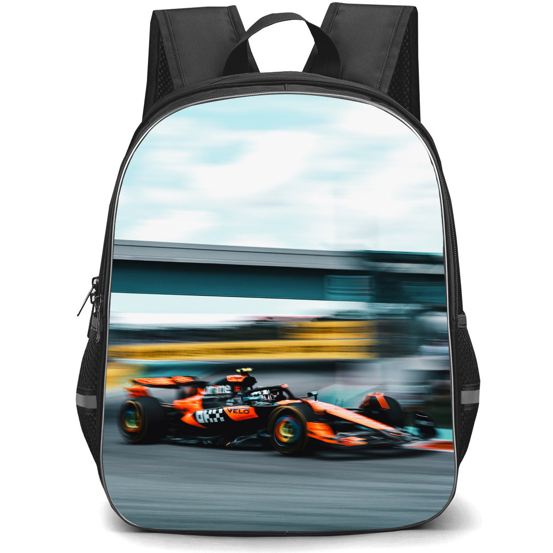 F1 Formula One Lando Norris Backpack School Bag StudentPack - Race Track Poster