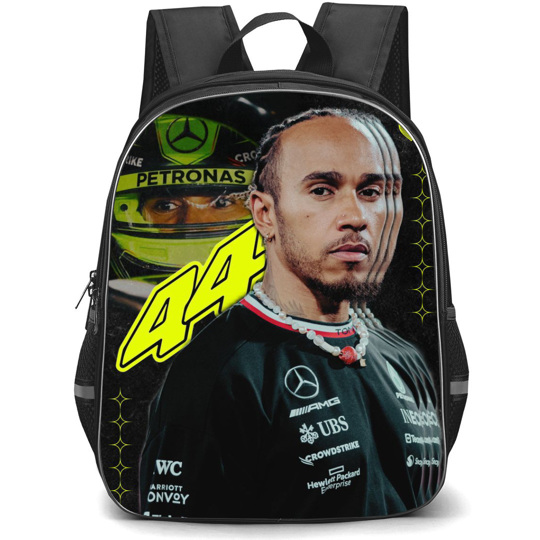 F1 Formula One Lewis Hamilton Backpack StudentPack - Creative Poster Design