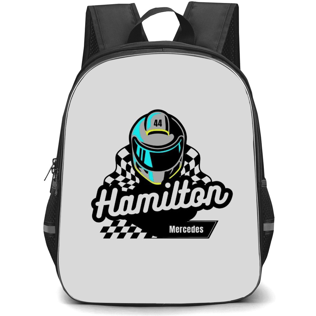 F1 Formula One Lewis Hamilton Backpack StudentPack - Minimalist Helmet Poster