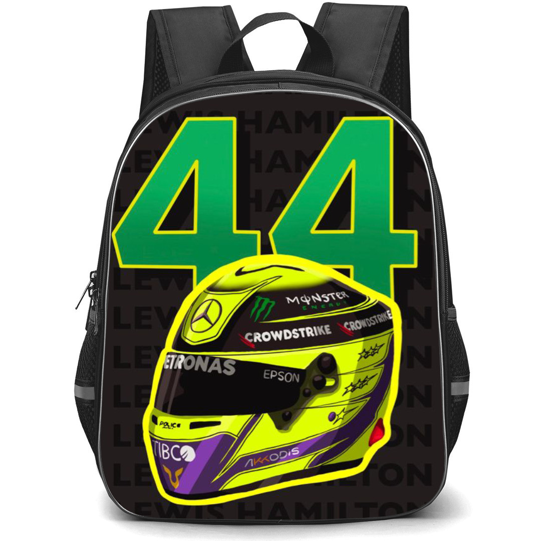 F1 Formula One Lewis Hamilton Backpack StudentPack - Race Number And Logo Poster