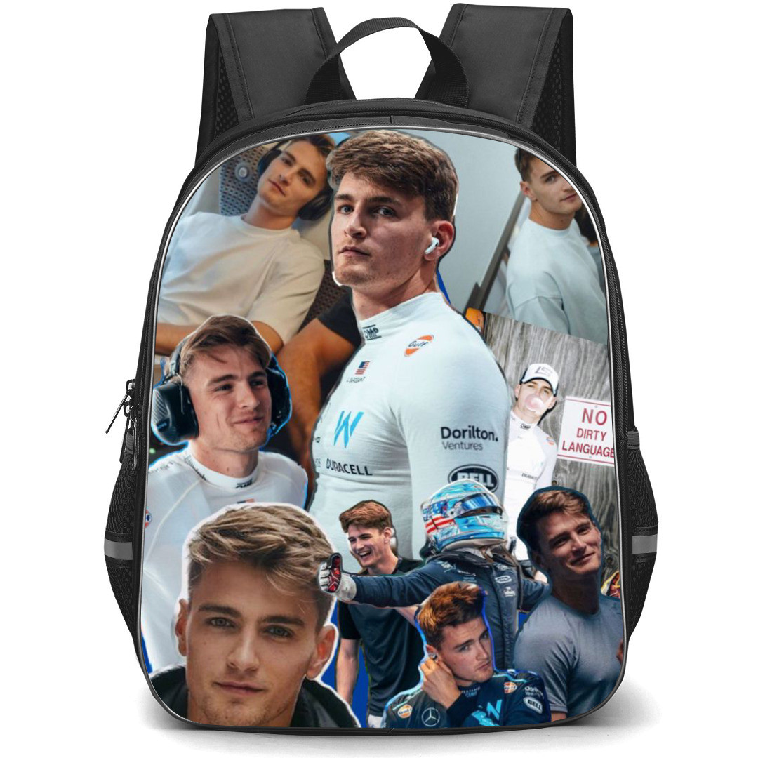 F1 Formula One Logan Sargeant Backpack StudentPack - Portraits Collage Art