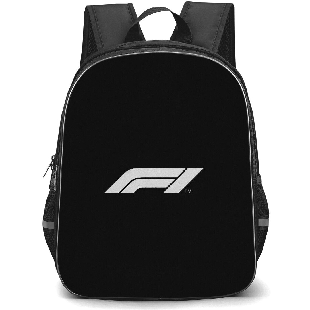 F1 Formula One Backpack StudentPack - F1 Formula One Logo On Black Background