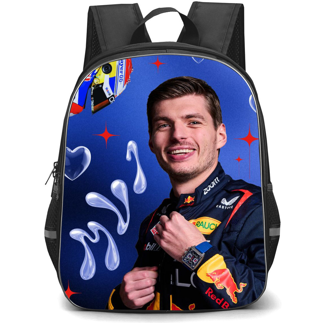 F1 Formula One Max Verstappen Backpack StudentPack - Aesthetic Portrait