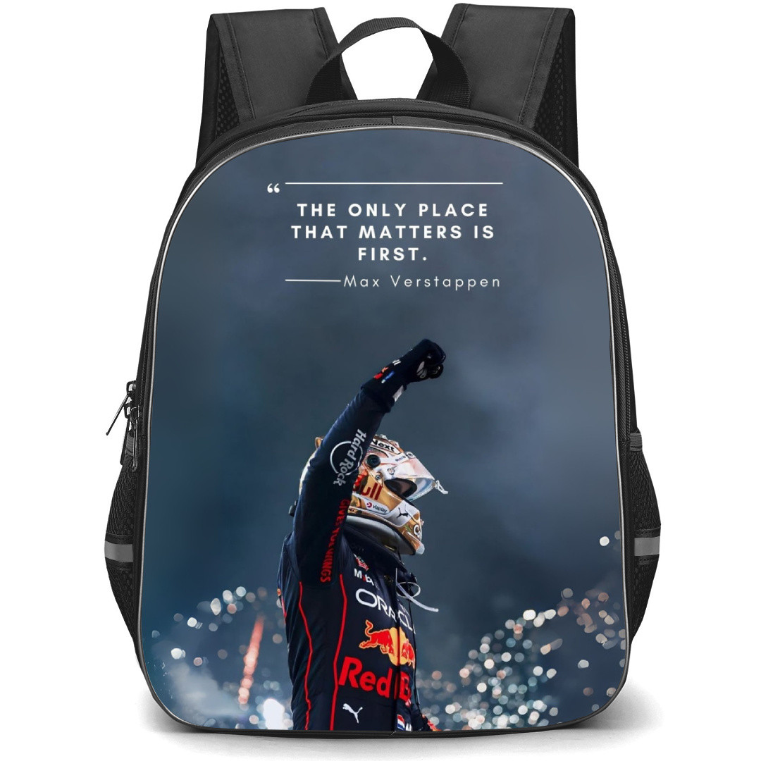 F1 Formula One Max Verstappen Backpack StudentPack - Max Verstappen Celebration Candid Poster