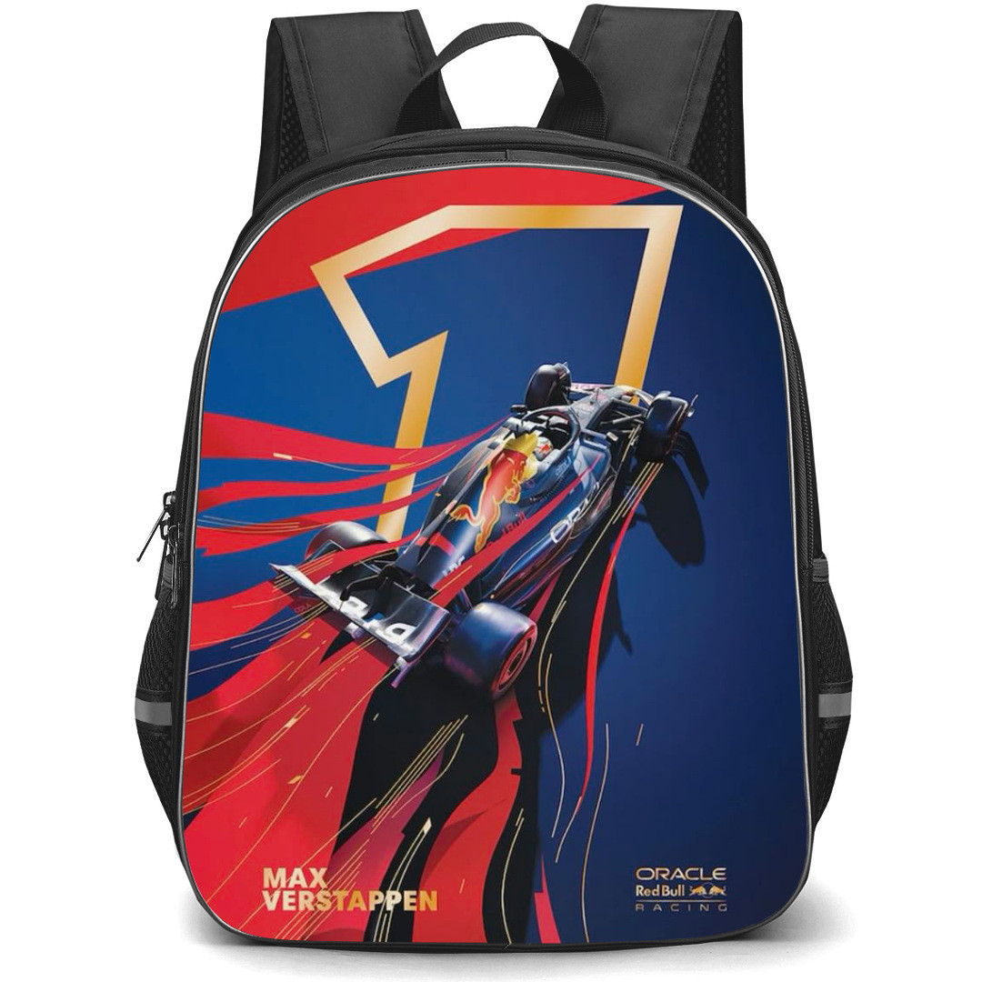 F1 Formula One Max Verstappen Backpack StudentPack - Max Verstappen F1 Oracle Red Bull Racing Poster