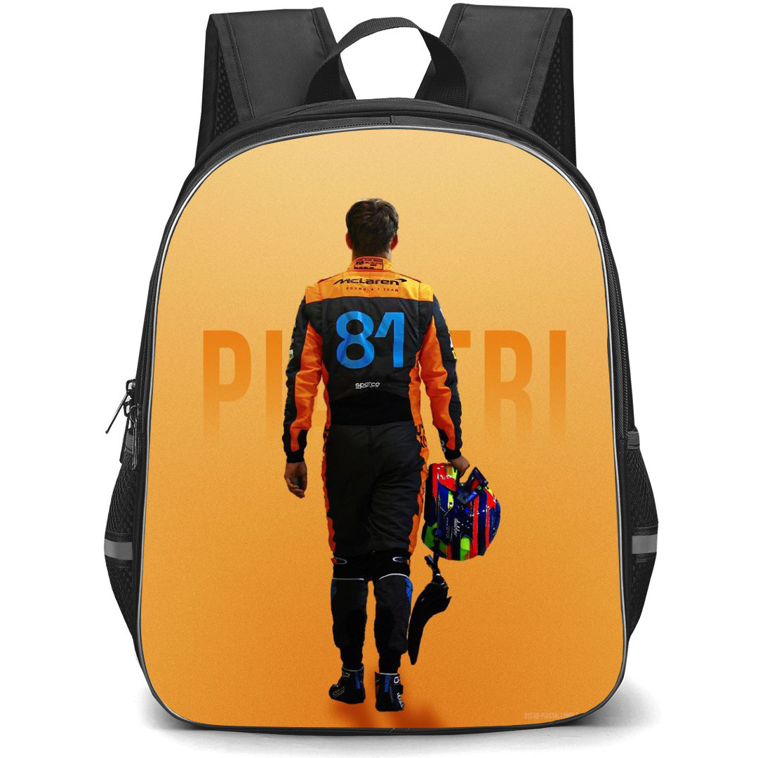 F1 Formula One Oscar Piastri Backpack StudentPack - Back Pose Poster